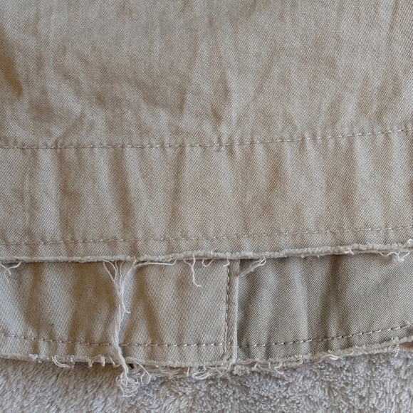 BKE 100% Cotton Khaki Floral Embroidered Lightweight Utility Jacket Boho - Picture 7 of 9